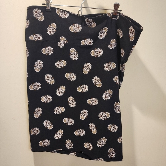 TORRID Squeleton Mini Jersey Foldover Slim fit Skirt Size 2 - Picture 2 of 8